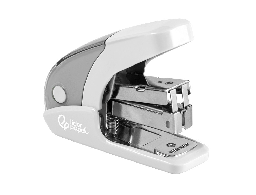 GRAPADORA LIDERPAPEL MICRO CON REGALO DE CAJA DE 1000 GRAPAS 24/6 26/6 CAPACIDAD 20 HOJAS BLANCO
